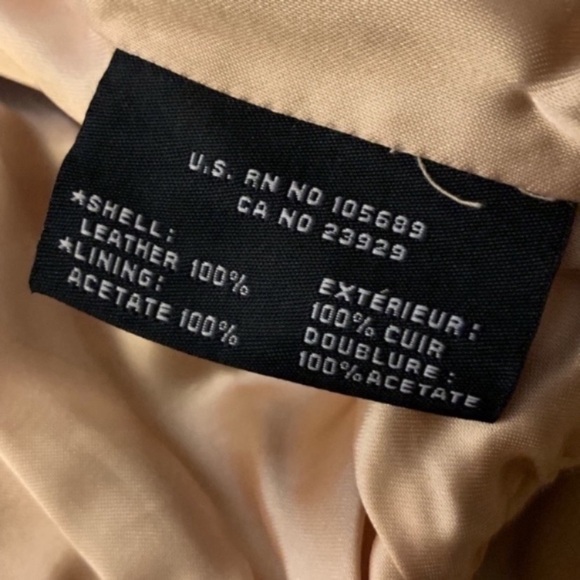 Pasha + Jo Soft Cream Color Leather Jacket - Picture 7 of 7